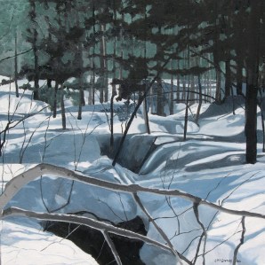 Winter Visions, Deerhurst,2006, Oil on Canvas, 18" x 18"