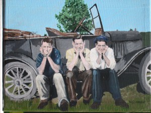 Monkey See, Monkey Do , 2006, Mixed Media on Canvas, 10