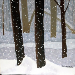 Snow Flurries 3 Snow Flurries 3, 2010, Oil on Canvas, 9" x 12"