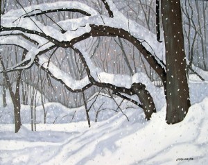 Chatsworth Ravine Flurries # 2 Chatsworth Ravine Flurries # 2, 2010, Oil on Canvas, 24" x18"