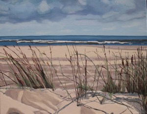 Grasses Sauble Beach , 2009, Oil on Canvas, 20" x 16"