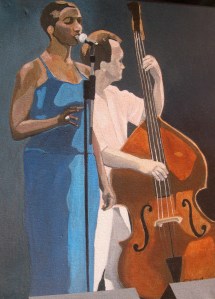 Shakura Sings , 2008, Acrylic on Canvas, 18" x 24"