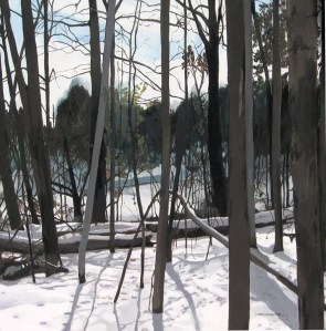 Vale of Trees Sherwood Park , 2009,  Oil on Canvas, 24" x 24"