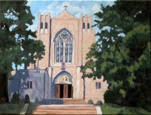 Blessed Sacrament Church, 2012, 16 x 12, Oil on canvas