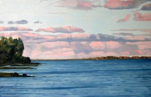 Lake Ontario Summer, 2012, 36 x 24, Oil on canvas