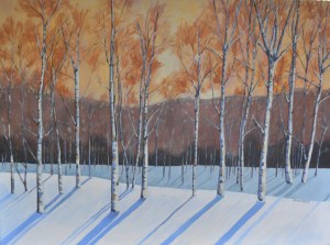 A Stand of Birch 2014  24 x 36  process web