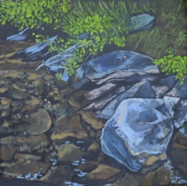 Shoreline Rocks  2014 16 x 16. ii web