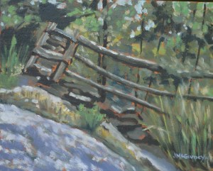 Split Rail  2014 sketch  8 x 10 ii