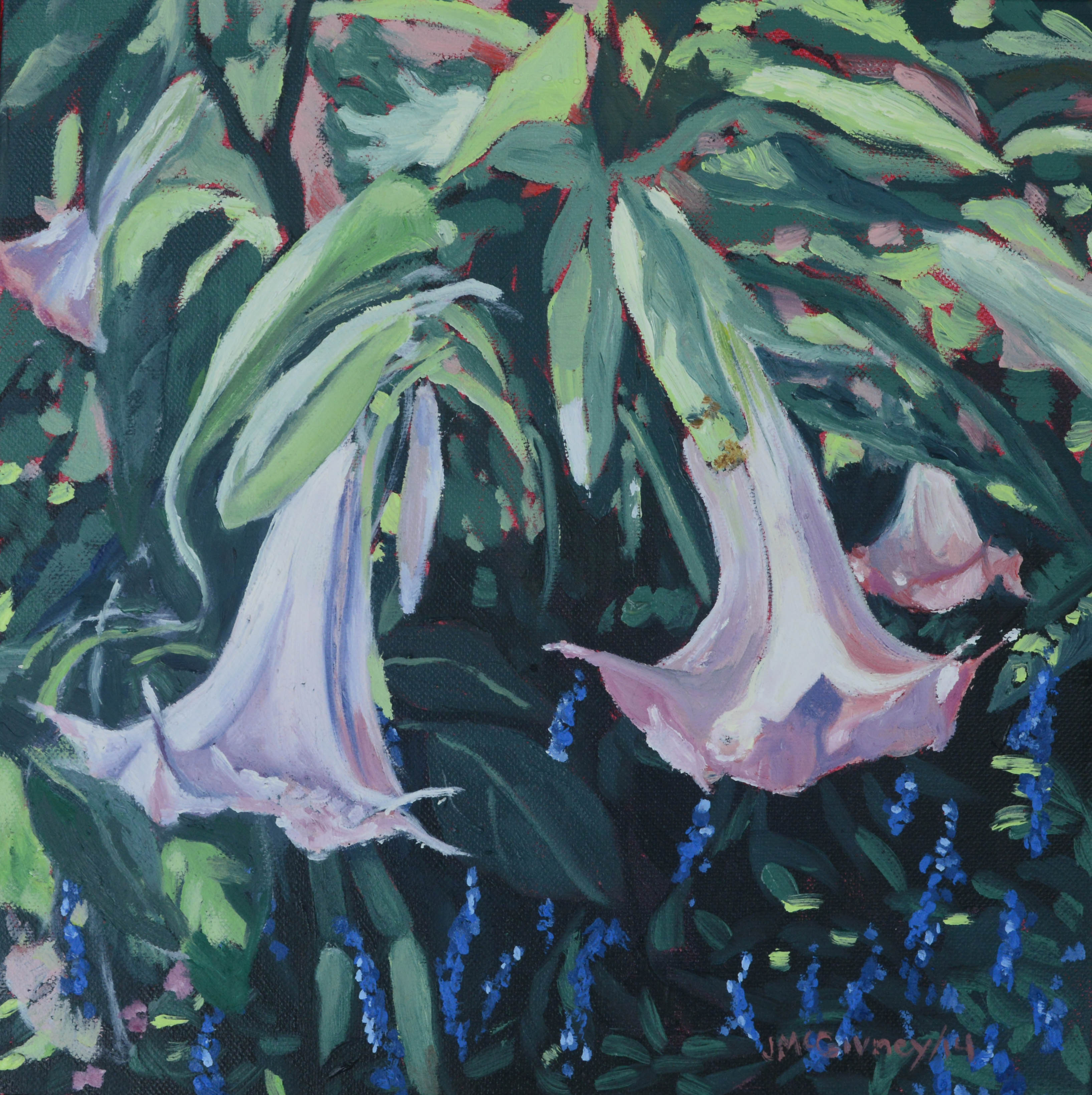 Trumpets 2014 Oil 12 x 12