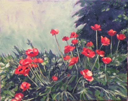 Bed of Poppies 16x20 2017 ii