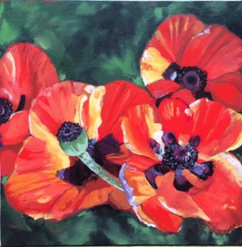 Hommage a Georgia O'Keefe 12 x 12 2017