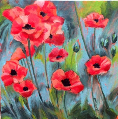 Poppies 12 x 12 2017